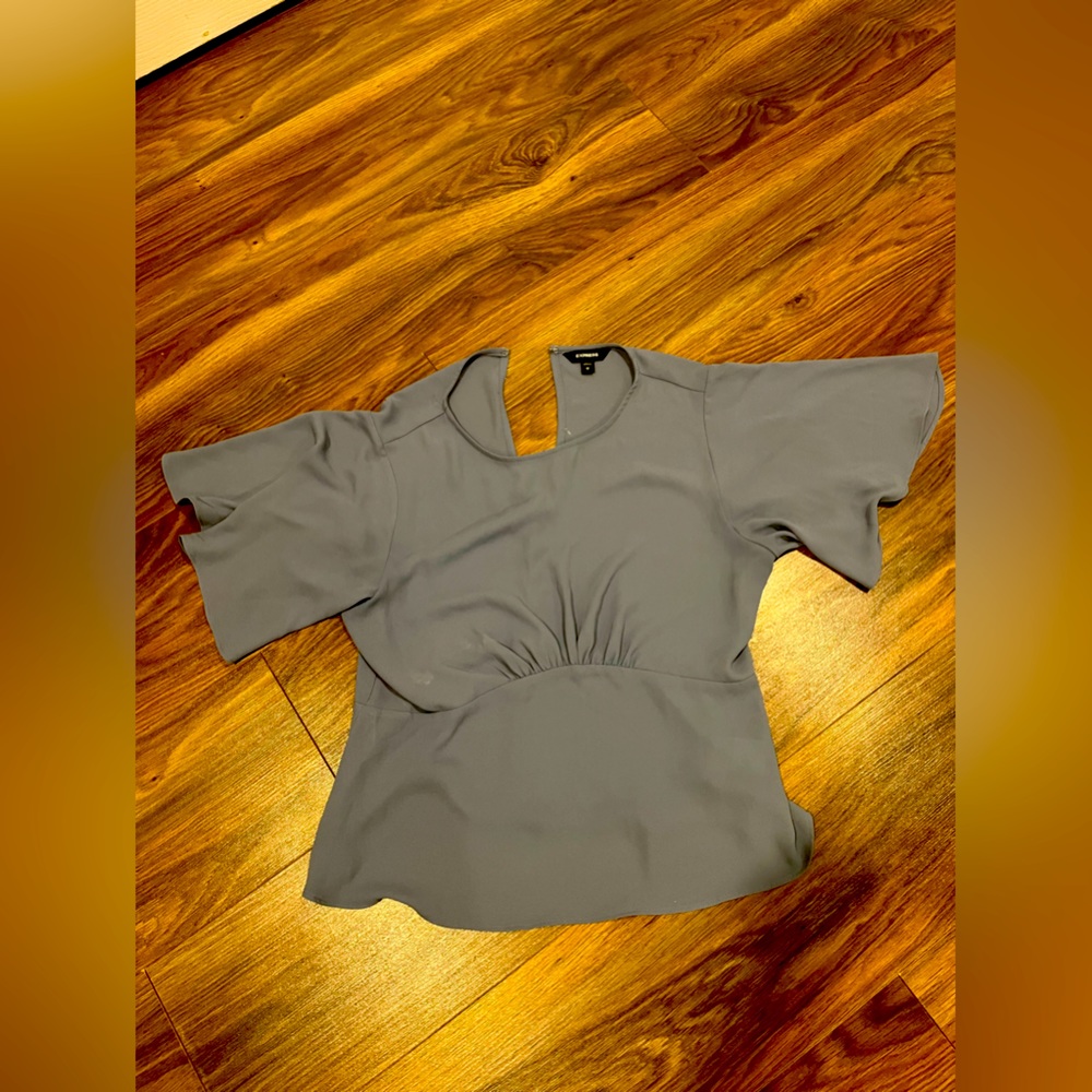 Express Light Grey Blouse